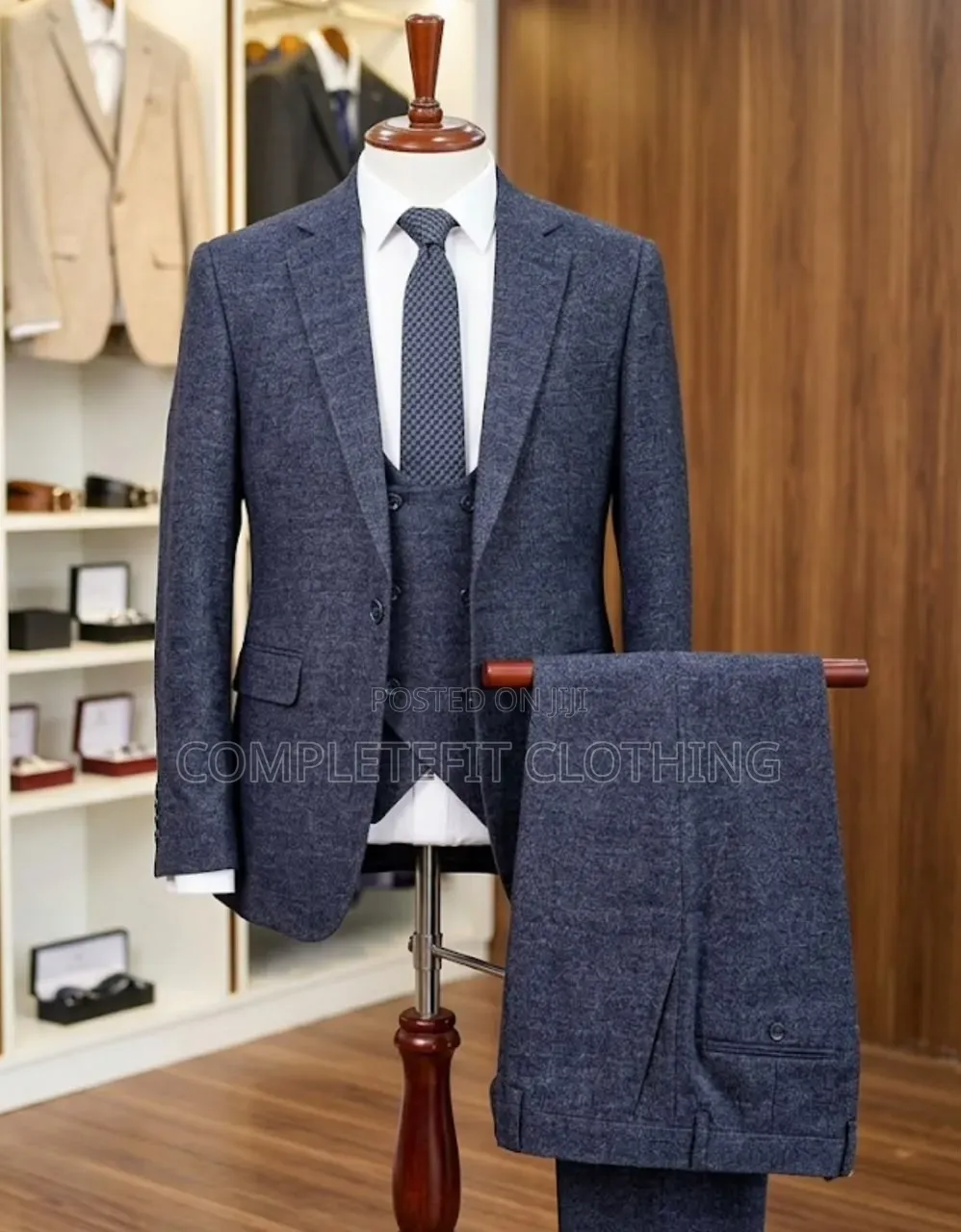 Two Pieces and Three Pieces Suits Available