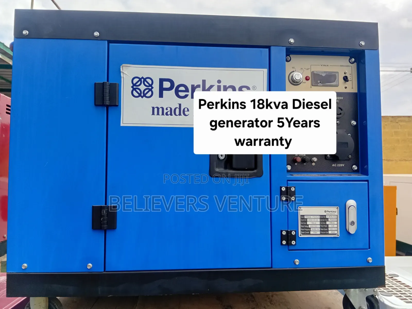 Perkins 18kVA Diesel Generator – Get Reliable Power Anytime