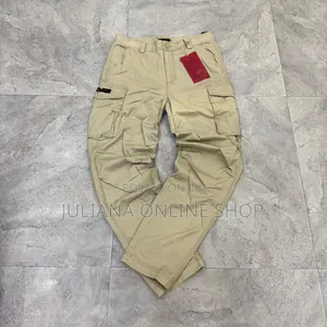 Men Cargo Side Pocket Trousers