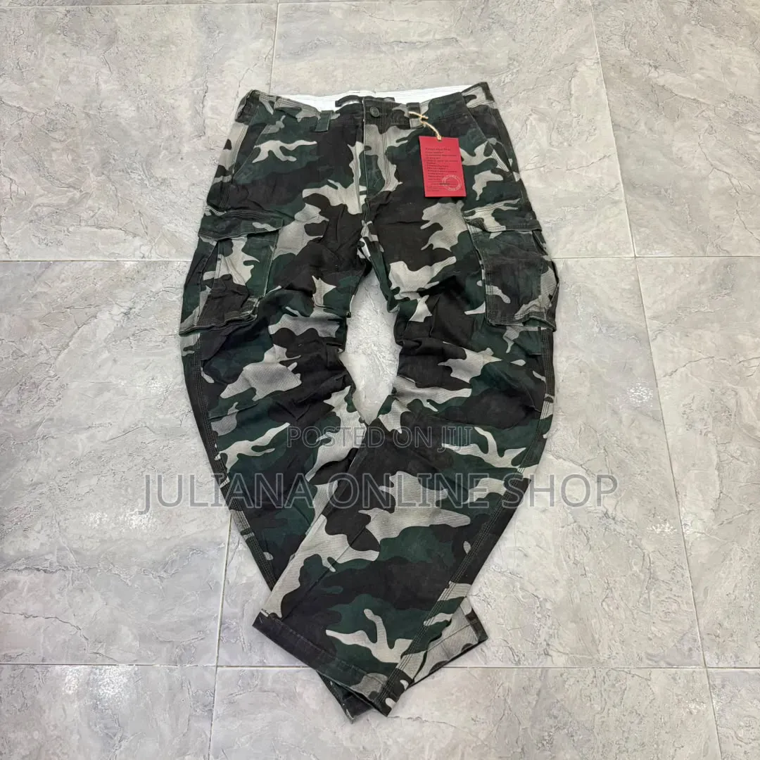 Men Cargo Side Pocket Trousers