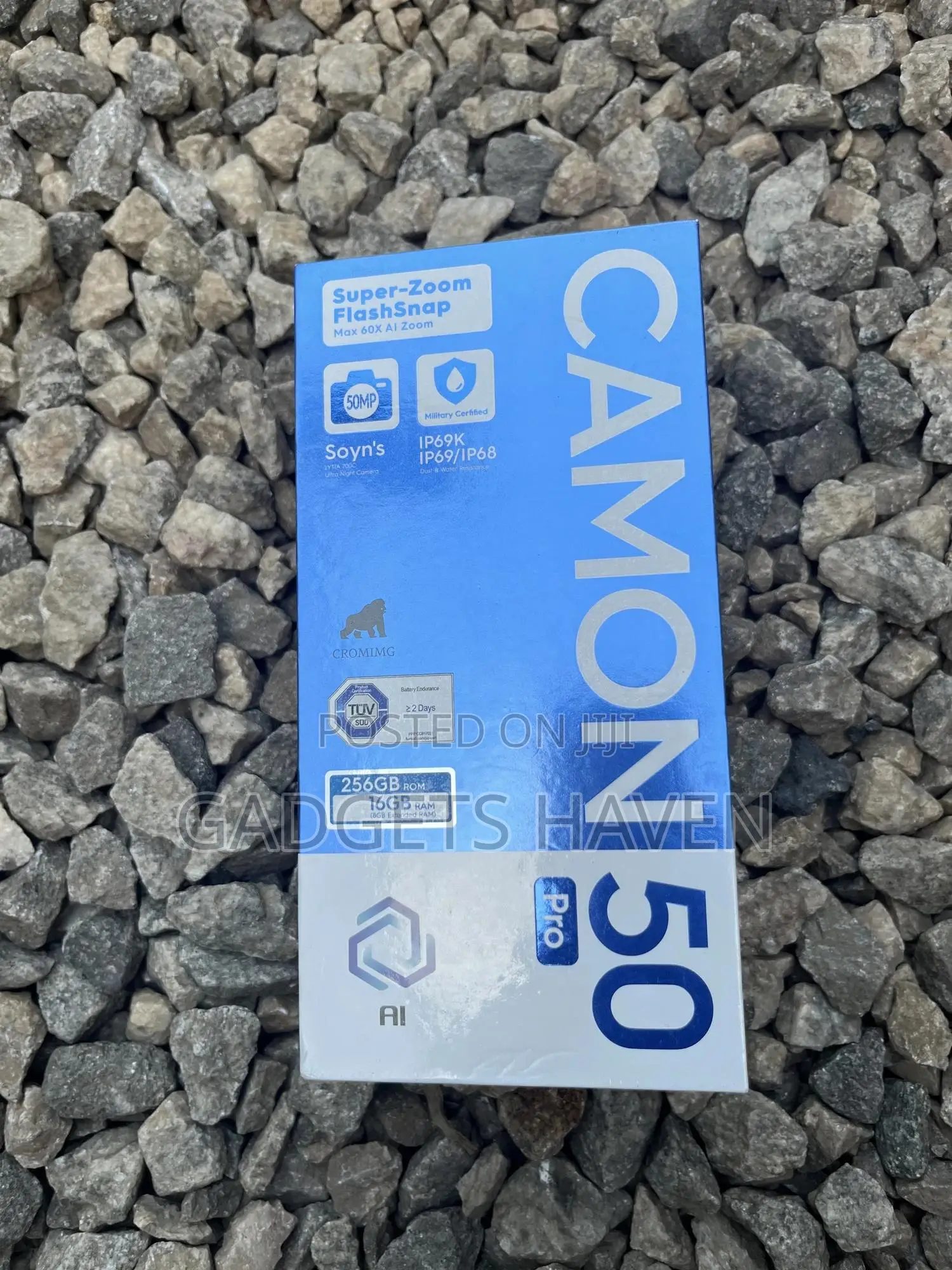 New Tecno Camon 50 Pro 256 GB Blue