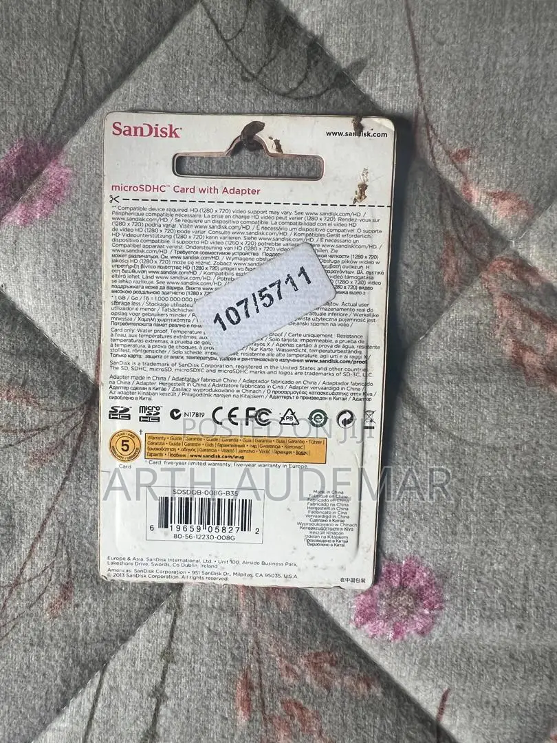SanDisk microSDHC Card With Adapter