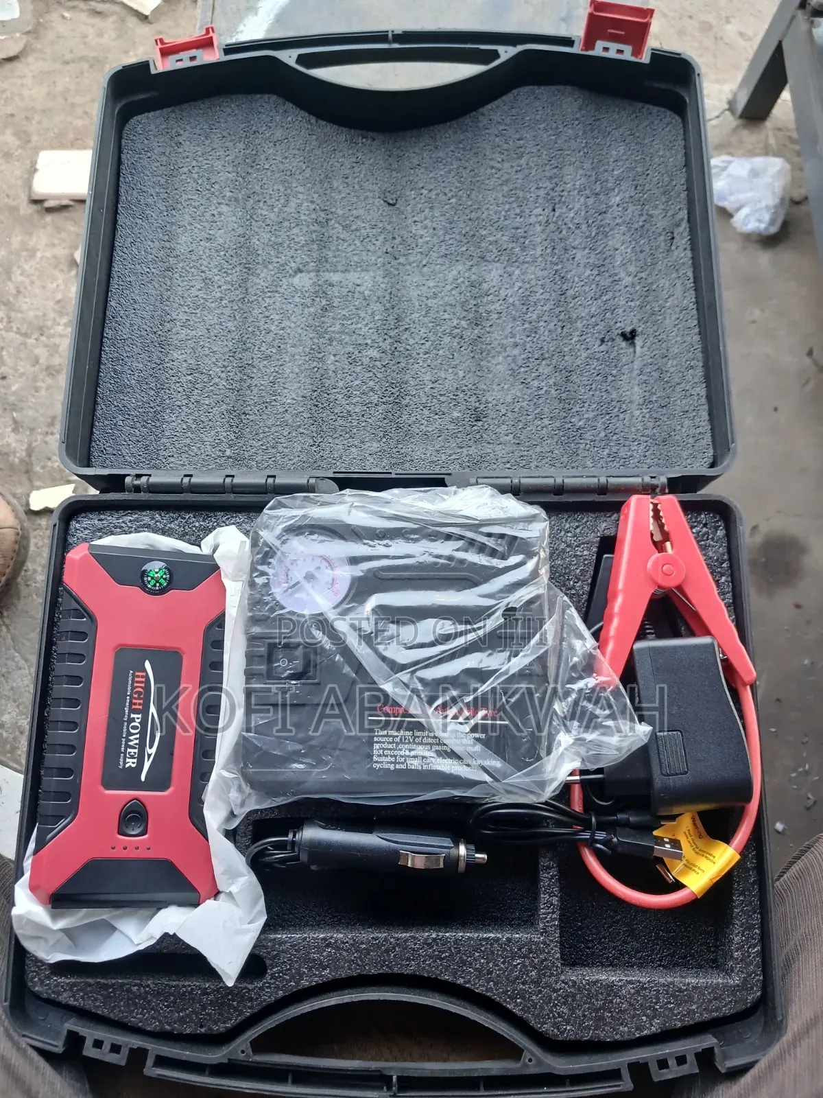 Car Jump Starter With Pump Tire Inflator