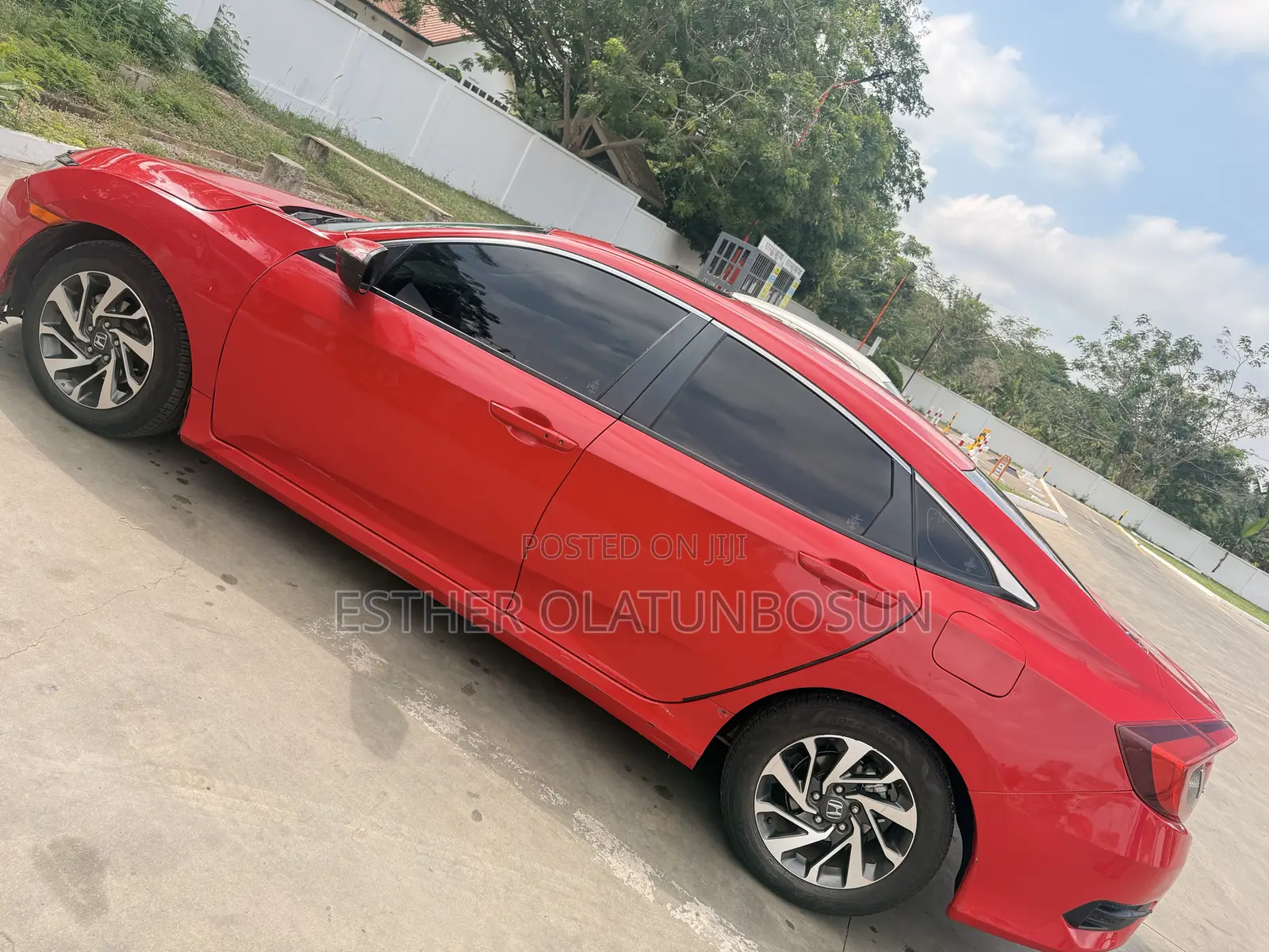 Honda Civic EX 4dr Sedan (2.0L 4cyl) 2017 Red