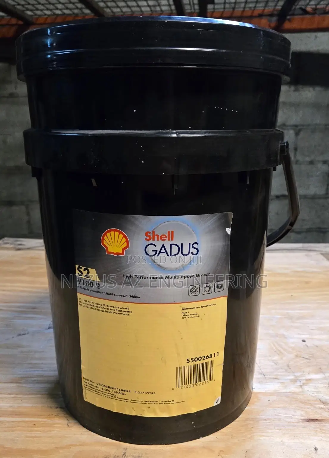 Shell Gadus S2 V100 2 Multipurpose Grease – 18kg