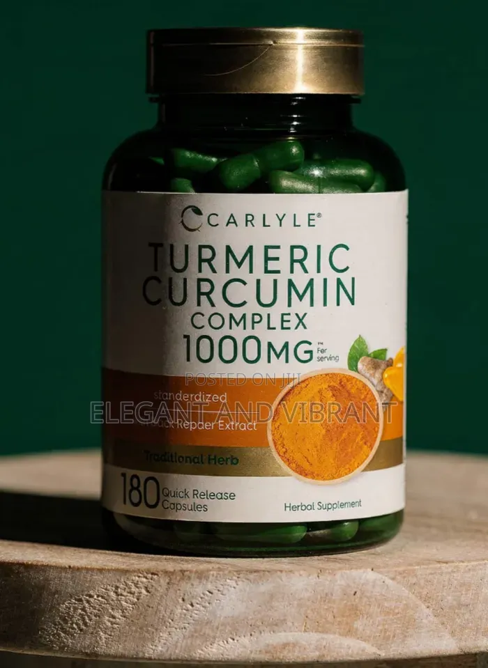 Turmeric Curcumin 1000mg With Black Pepper - 180 Capsules