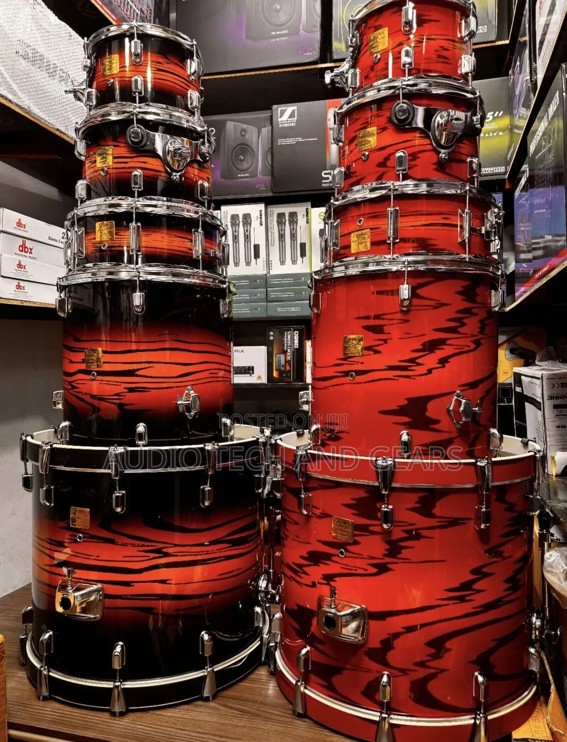Tama Drums (Red and Black Tiger Color)