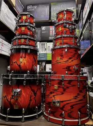 Tama Drums (Red and Black Tiger Color)