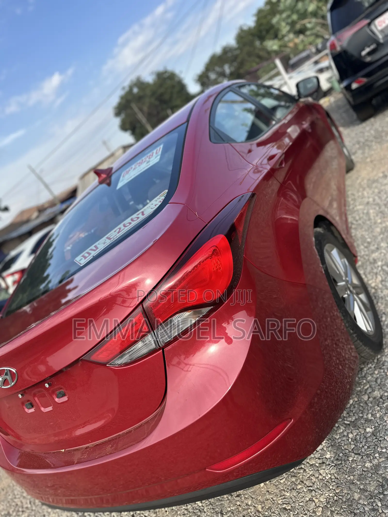 Hyundai Elantra Limited 4dr Sedan (1.8L 4cyl 6A) 2014 Red