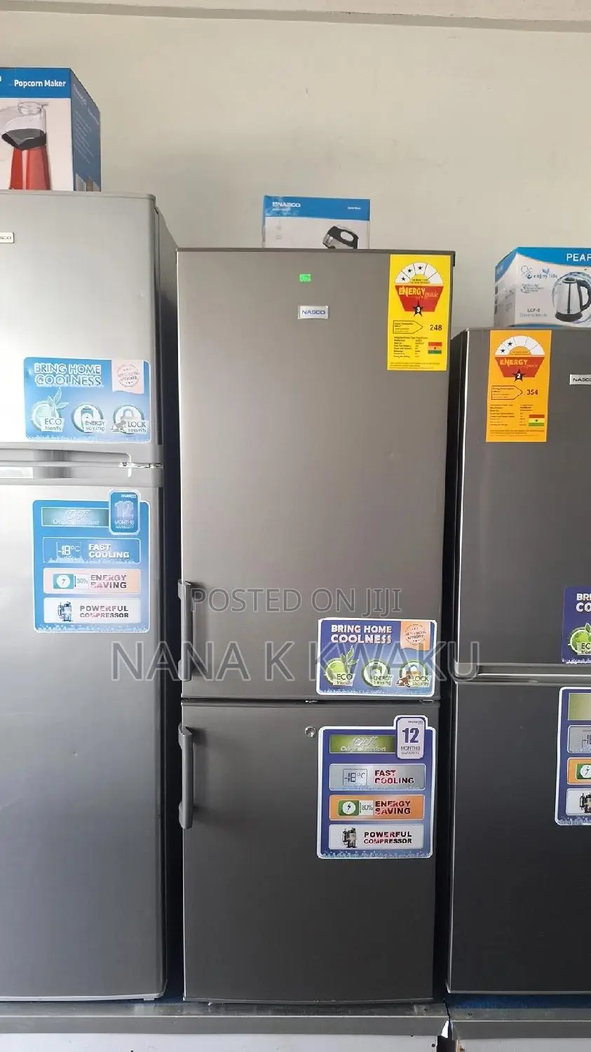 Nice_nasco Nasd2-27 Double Door Fridge With Bottom Freezer