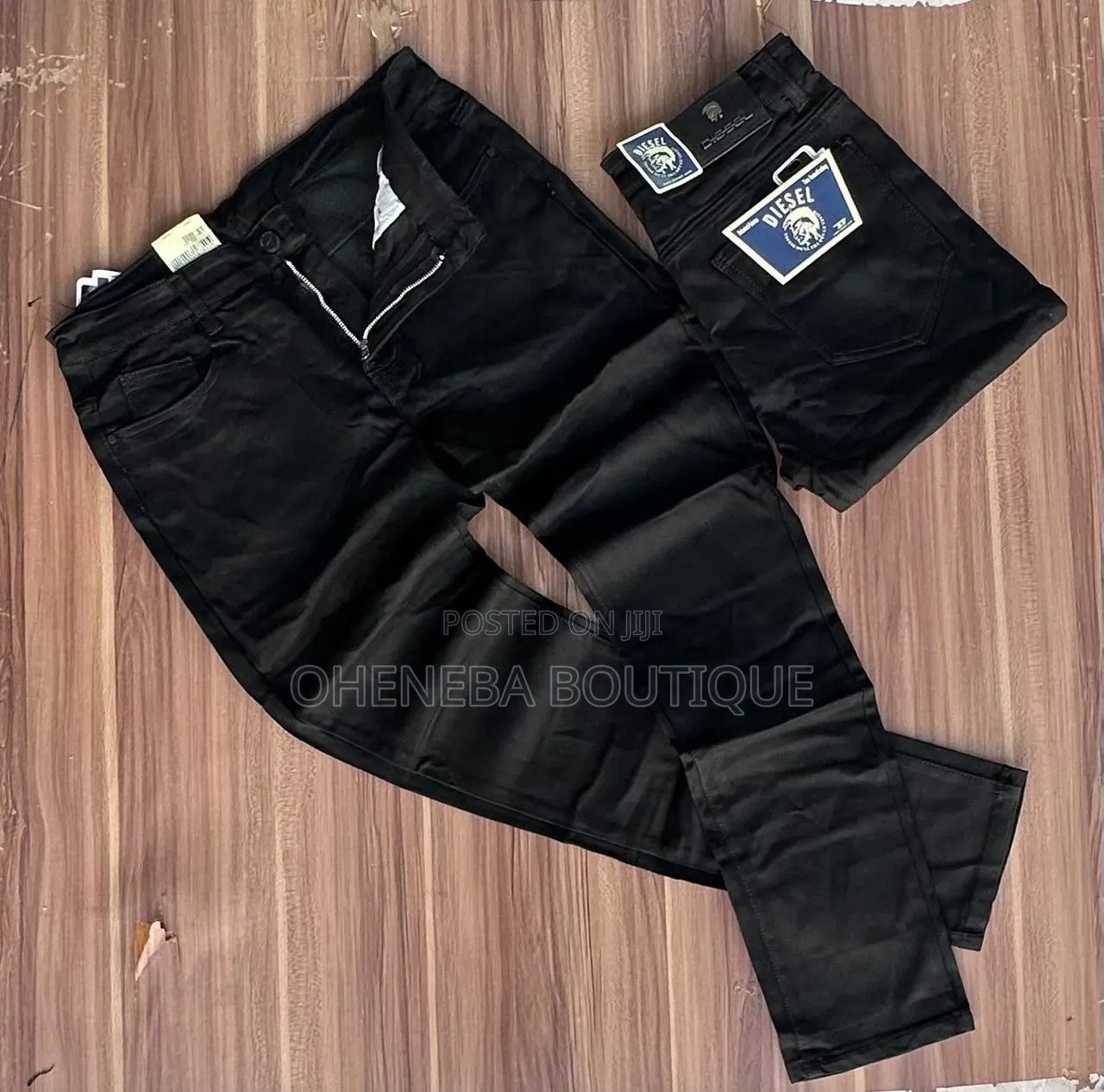 Pure Black Jeans Trousers