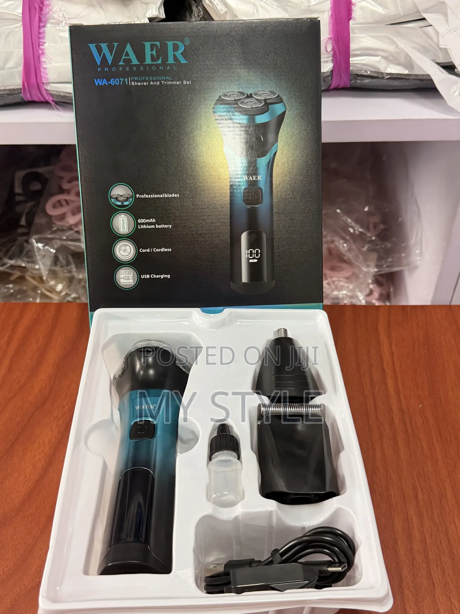 WAER WA-6071 Professional Shaver and Trimmer Set