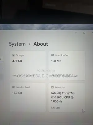 Laptop Dell XPS 13 9380 16GB Intel Core i7 SSD 512GB