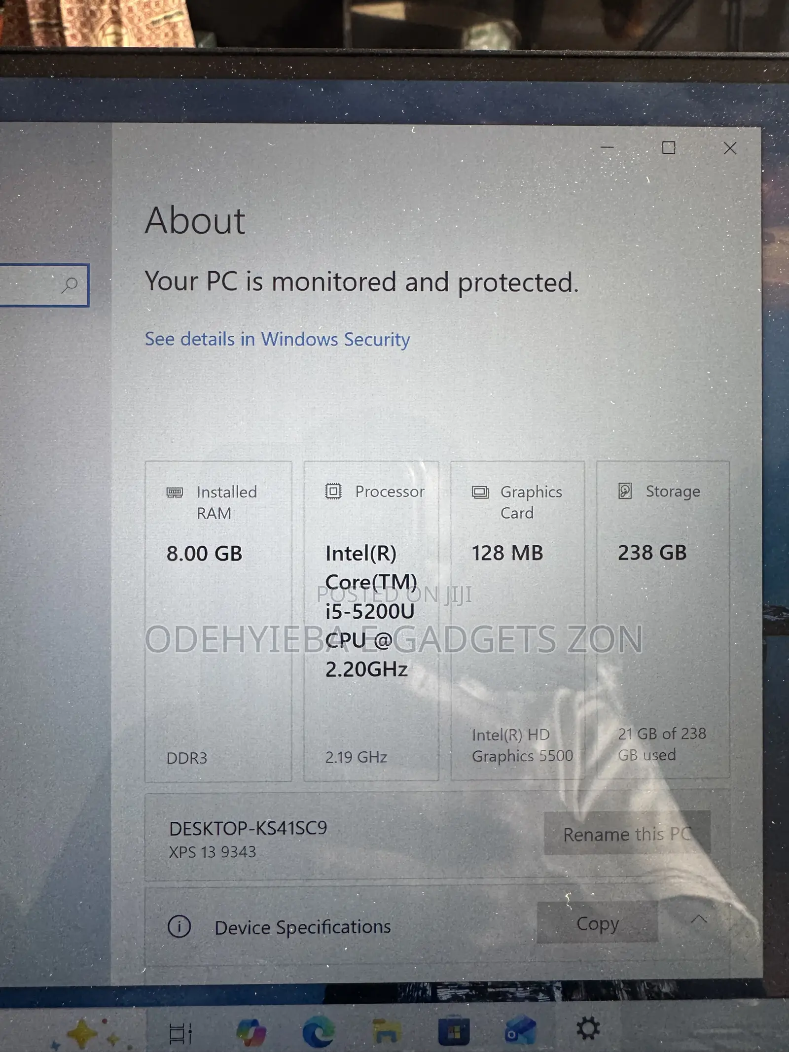 Laptop Dell XPS 13 9343 8GB Intel Core i5 SSD 256GB