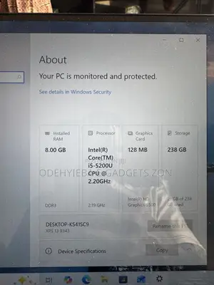 Laptop Dell XPS 13 9343 8GB Intel Core i5 SSD 256GB