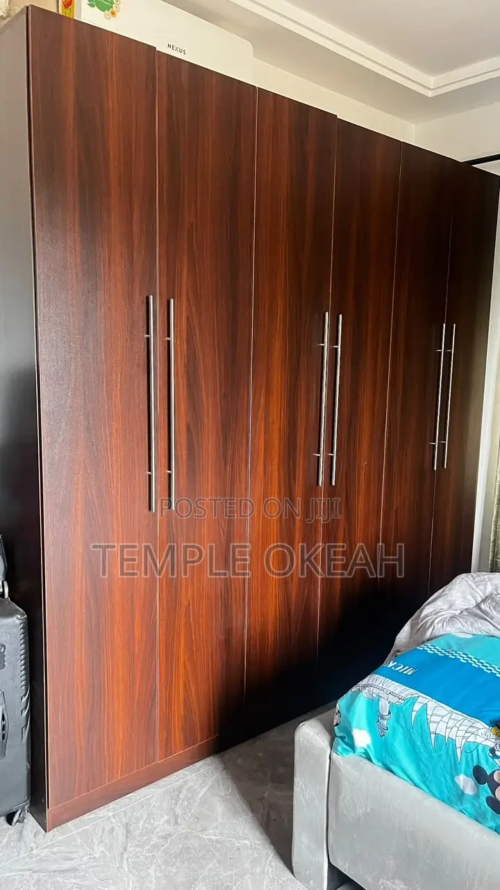 Foreign Wood 3 Double Door Clothe Wardrobe.