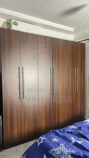 Foreign Wood 3 Double Door Clothe Wardrobe.
