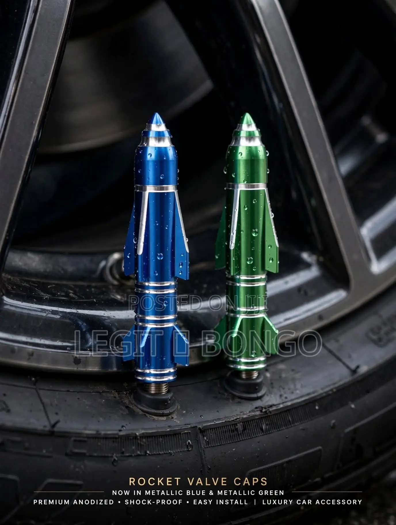 Rocket Tyre Valve Covers - Make Your Car Stand Out!