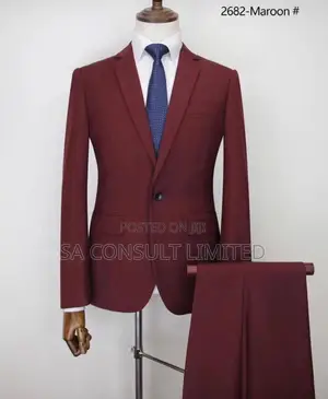 Two(2)pieces Wine Suits for Men