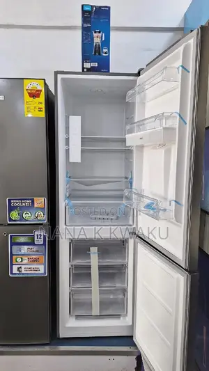Wd_new_nasco 300litrs Double Door Fridge/Bottom Freezer