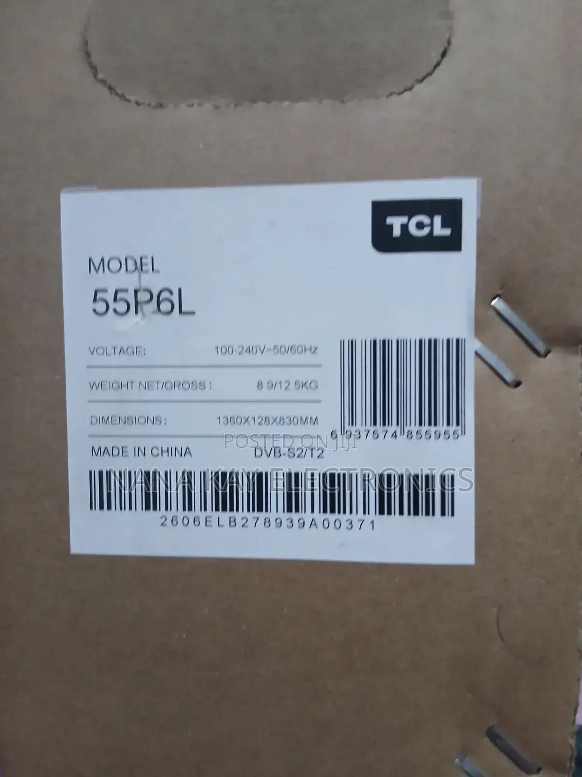 TCL 55P6L 55" 4K Google TV - One Month Used, Neat Condition