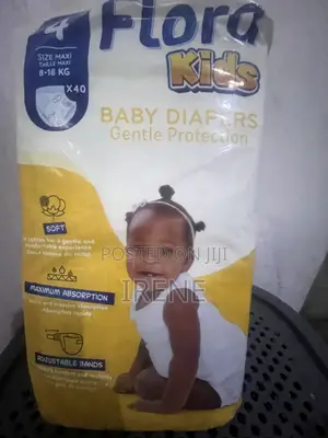 Flora Kids Baby Diapers Maxi Size 4, Taille Maxi