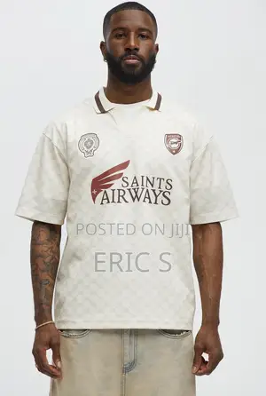 Saints Johnny Collar Soccer Jersey – Ivory