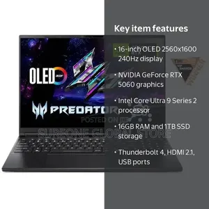 New Laptop Acer Predator Helios Neo 16 16GB Nvidia HDD+SSD 1T