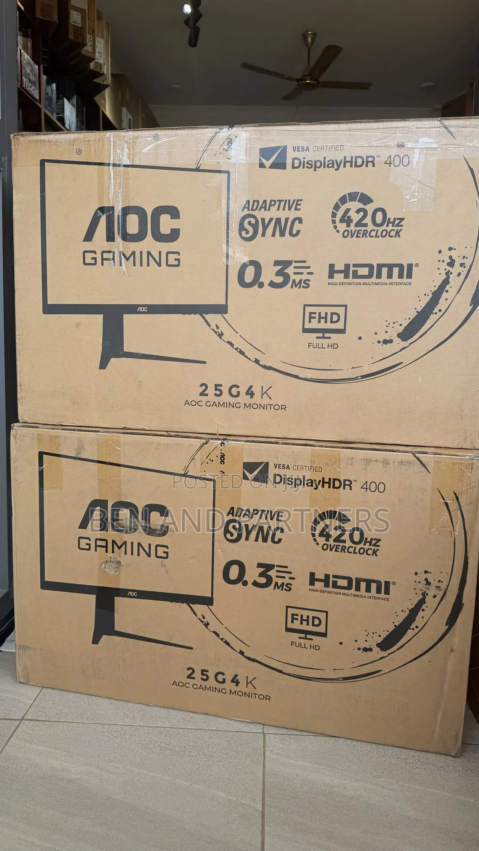 AOC 25”, FHD, IPS, 420hz HDR Gaming Monitor