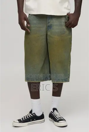 Longline Tinted Denim Jorts