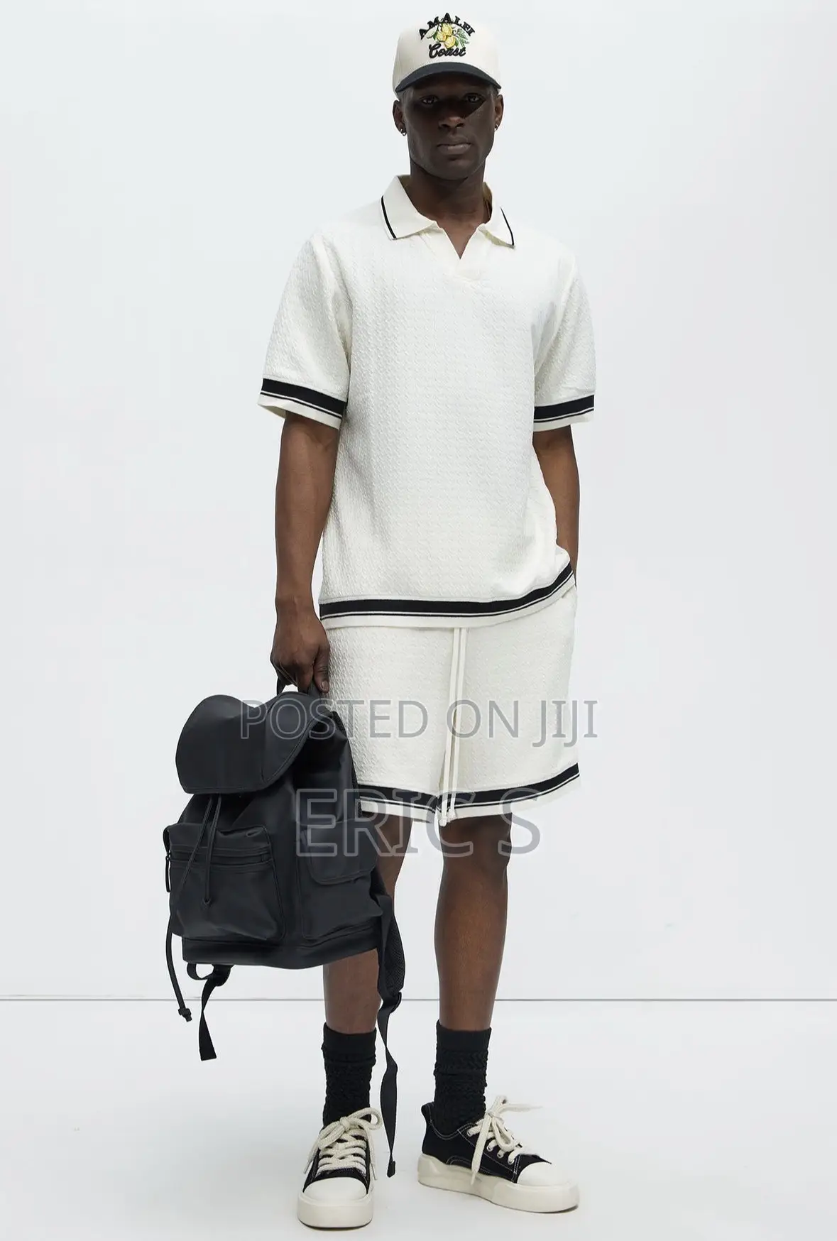 Princeton Textured Shirt and Shorts– Cream