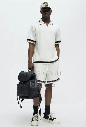 Princeton Textured Shirt and Shorts– Cream