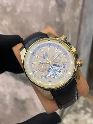 Cartier Leather Engine Automatic Watch