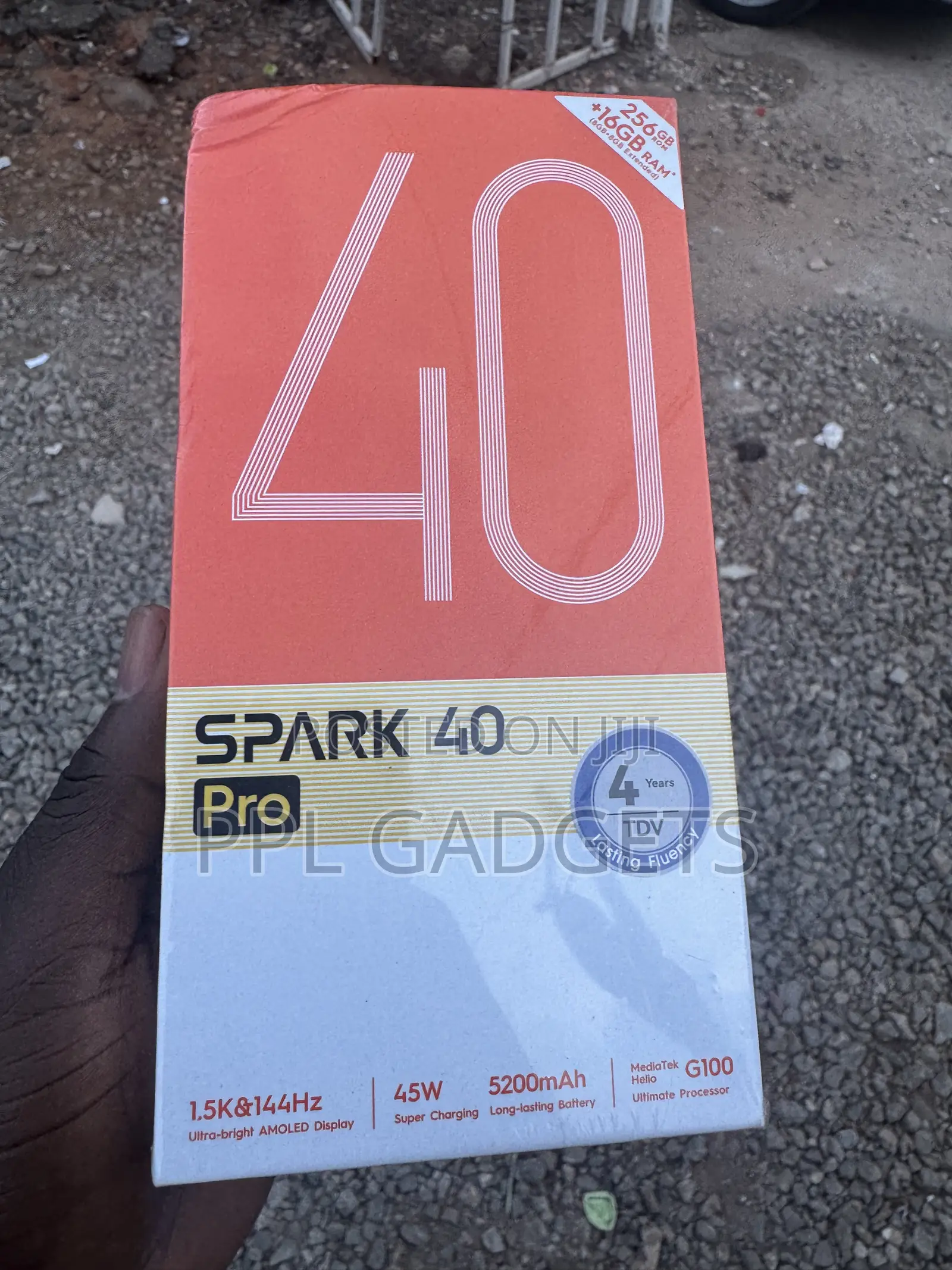New Tecno Spark 40 Pro 256 GB Black