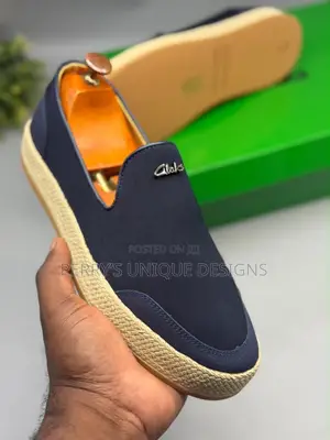• Clarks Men's City-Loft Casual Slip-on Sneakers - Navy Blue Comfort