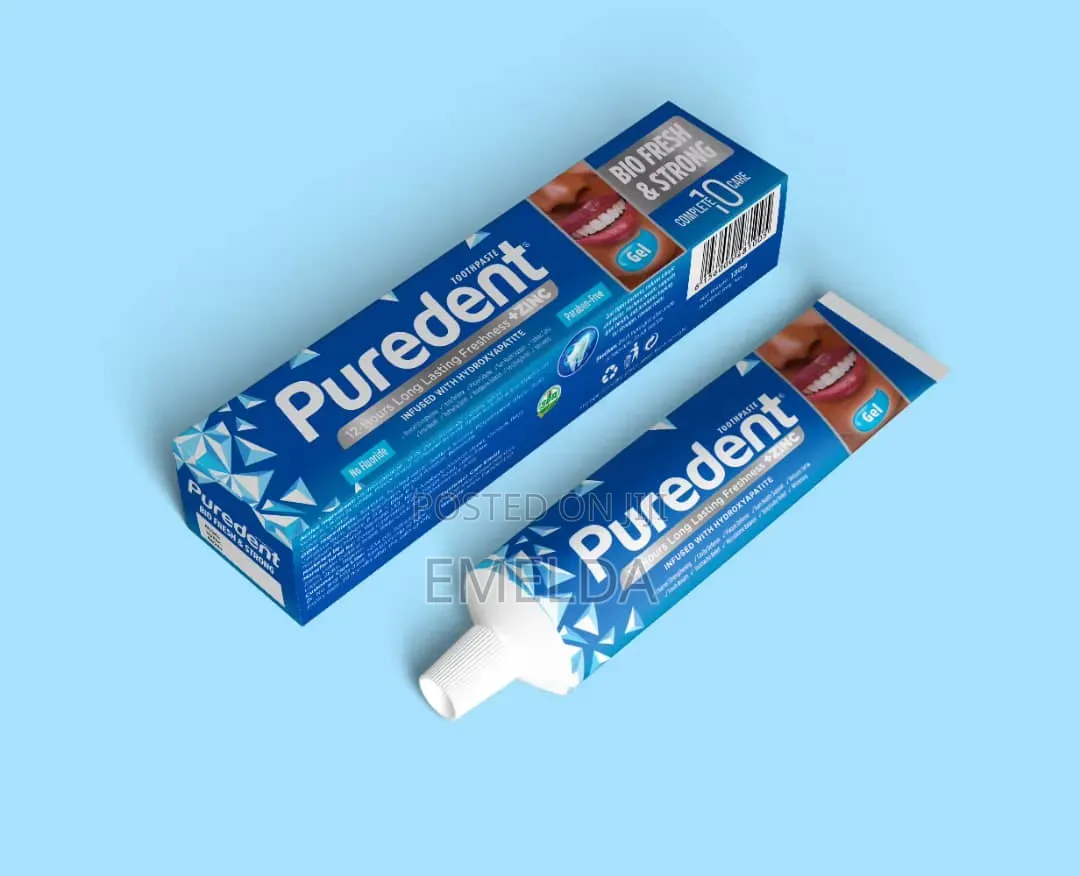 Puredent Gel Flouride Free Toothpaste at Wholesale 50pc&10pcs
