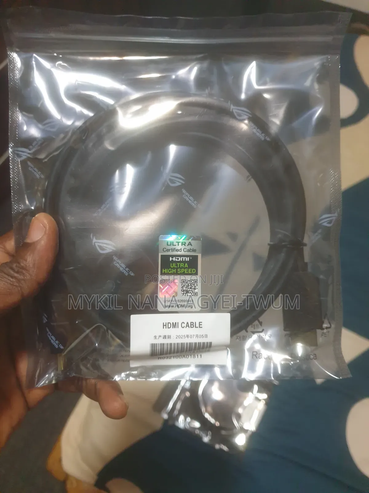 Certified Ultra High Speed 2.1 Hdmi Cable for PS5, Xbox Series X & PC