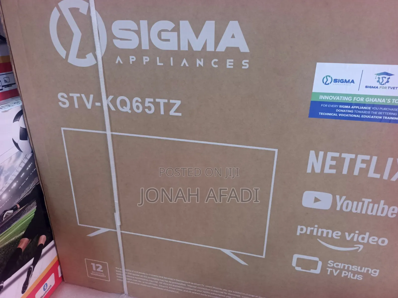 Sigma 65 QLED 4K Smart Android Digital Frameless TV