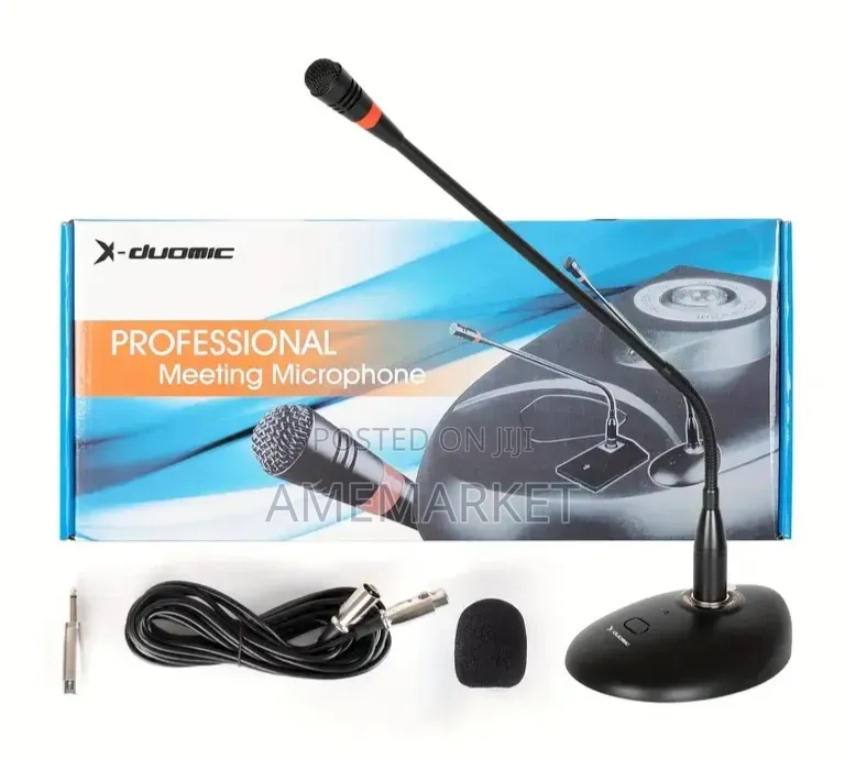 Professional Gooseneck Condenser Microphone – Desktop & Conference Mic