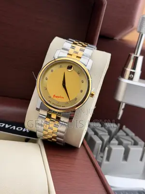 Movado Sapphire Two Tone Stainless Steel Watch