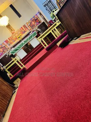 Red Wine Floor Carpet for Church Auditorium