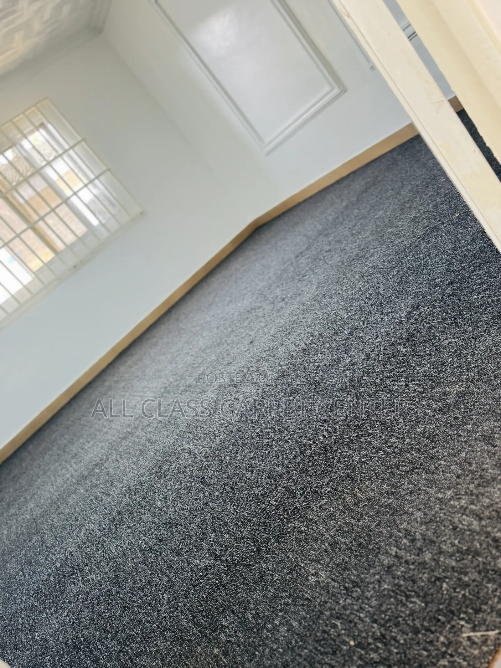 Grey With No Design Floor Carpet for Church Auditorium