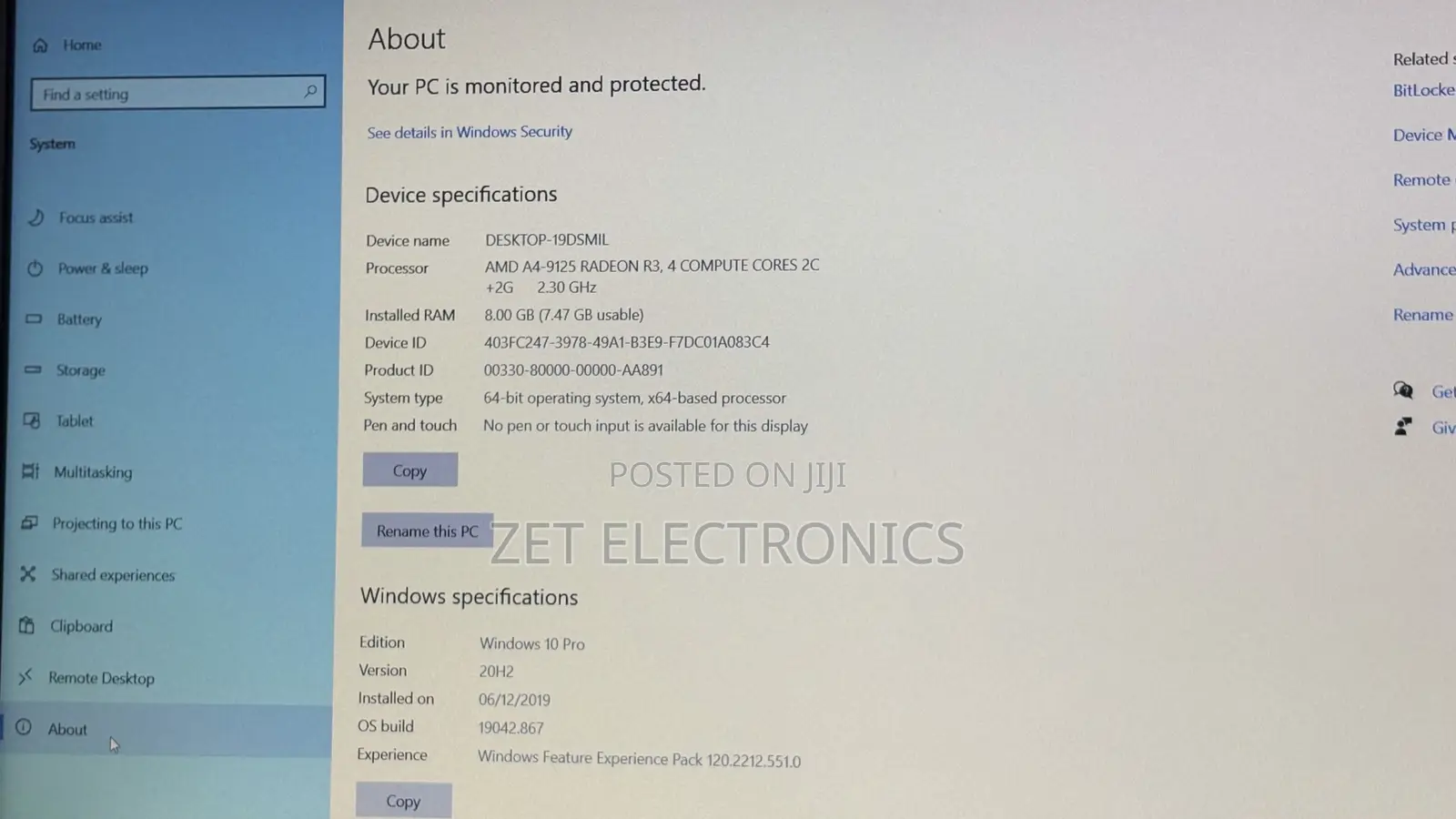 Laptop HP 15 8GB AMD A4 SSD 128GB