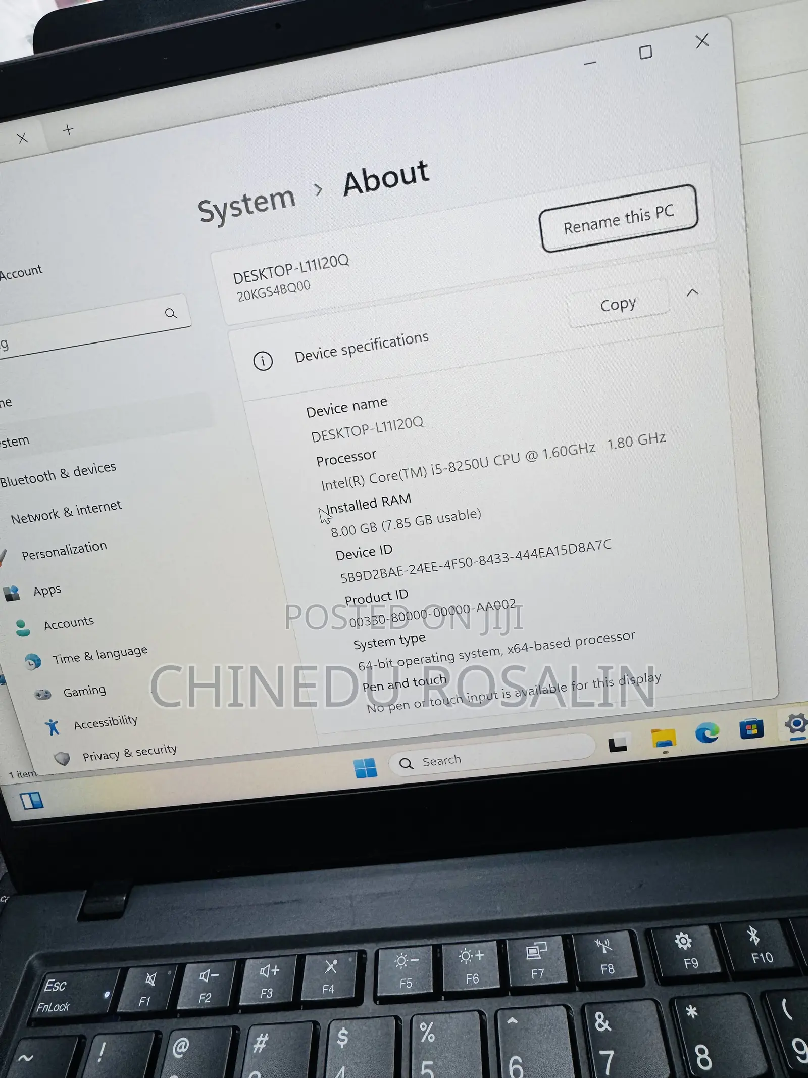 Laptop Lenovo ThinkPad X1 Carbon 8GB Intel Core i5 SSD 256GB