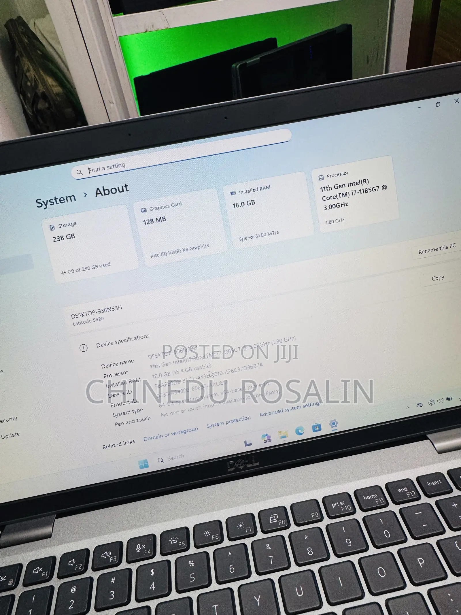 Laptop Dell Latitude 5420 16GB Intel Core i7 SSD 256GB