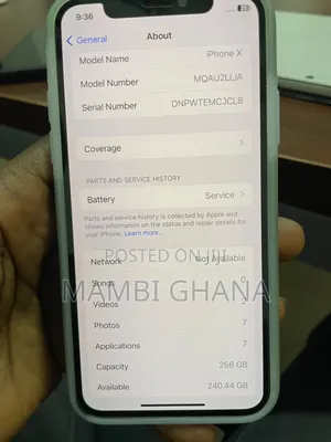 Apple iPhone X 256 GB Black