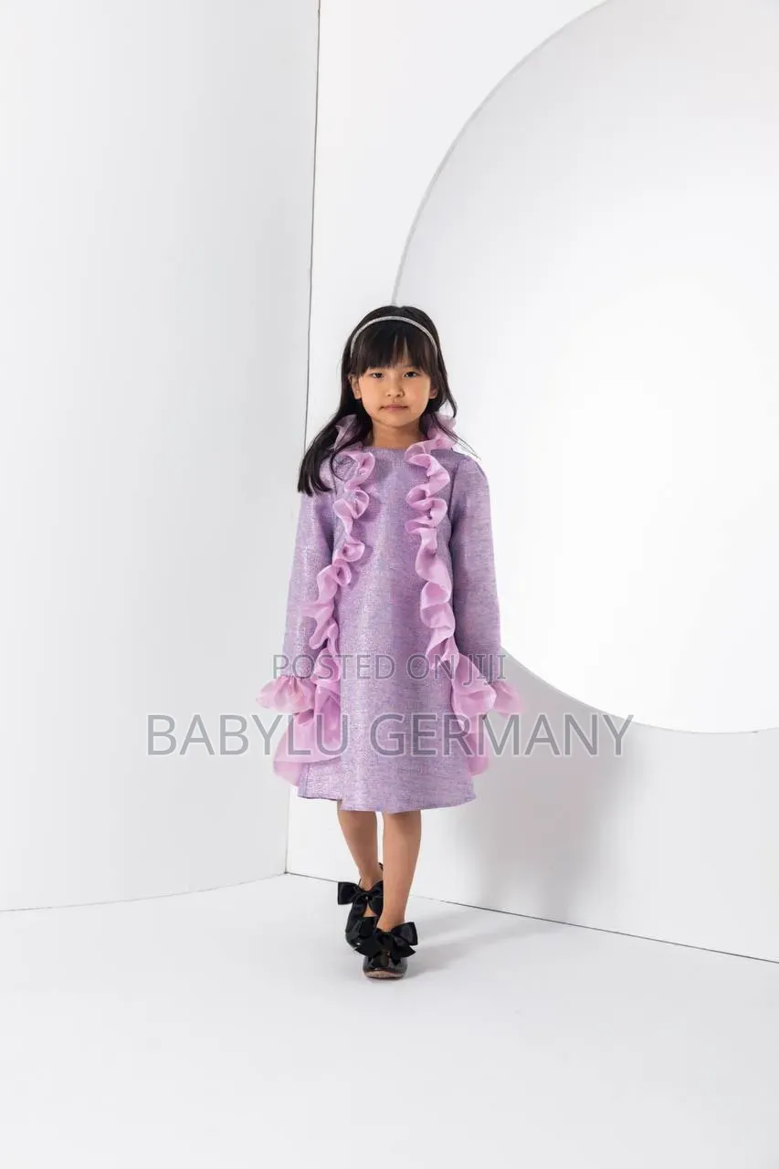Turkey Imported Elegant and Unique Purple Dress