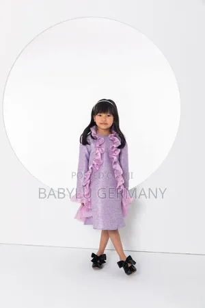 Turkey Imported Elegant and Unique Purple Dress