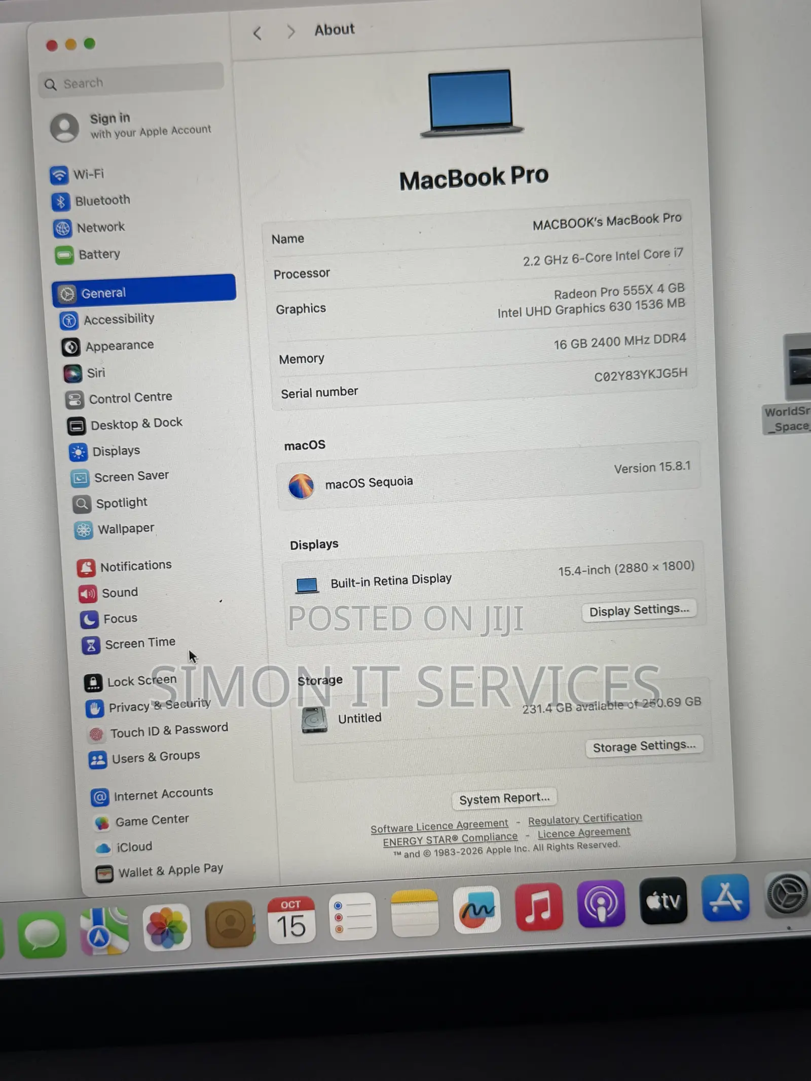 Laptop Apple MacBook 2018 32GB Intel Core i9 SSD 1T