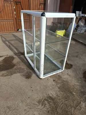 Commercial Aluminum & Glass Retail Display Showcase Cabinet Unit